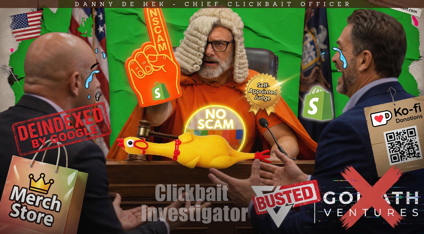 Goliath: Self-Appointed Judge DeHek Presiding Over His Own Clickbait Court